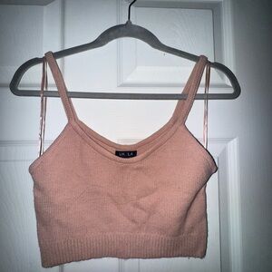 Women’s UK2LA Pink Crop Tank Top